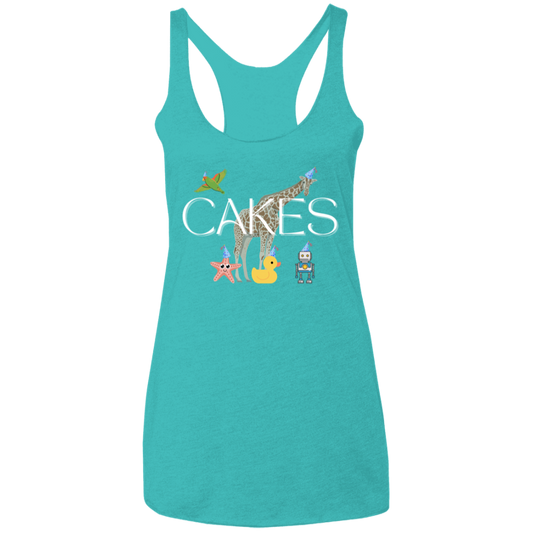 Cakes Ladies' Triblend Racerback Tank