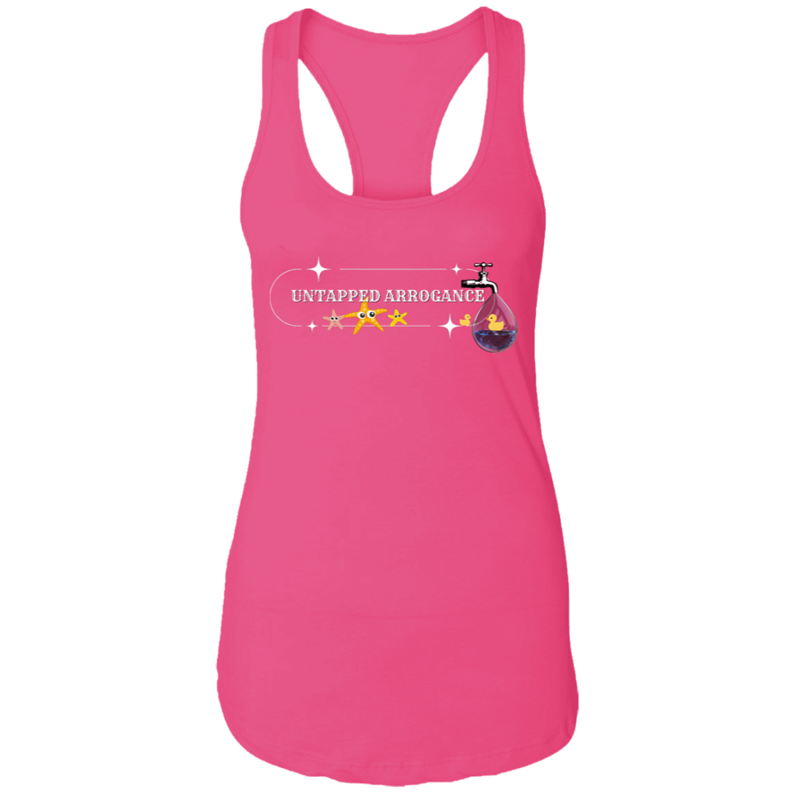 Untapped Arrogance Logo  Ladies Ideal Racerback Tank